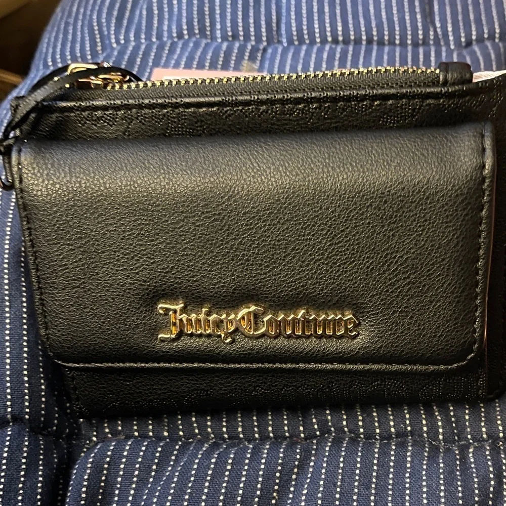 Juicy Couture Pink and Black Princess Charm Wrislet w/Dual Fold